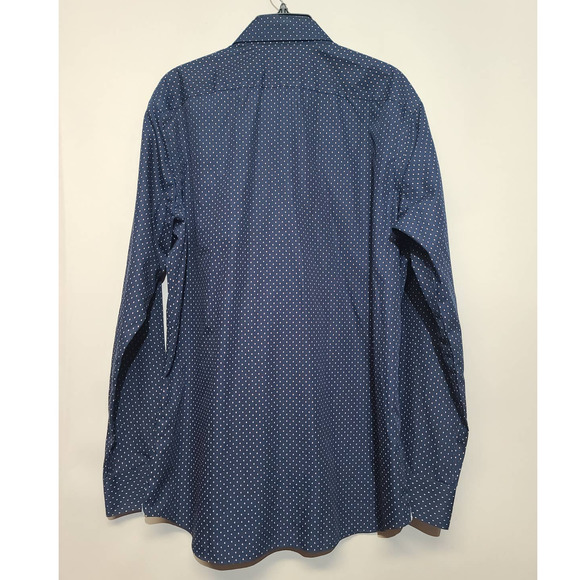 Banana Republic Non Iron Blue Button Long Sleeve Shirt Large - Picture 2 of 4